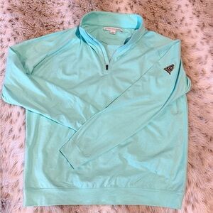 Aqua Quarter-Zip Pullover golf top- womens or mens. Golf core !